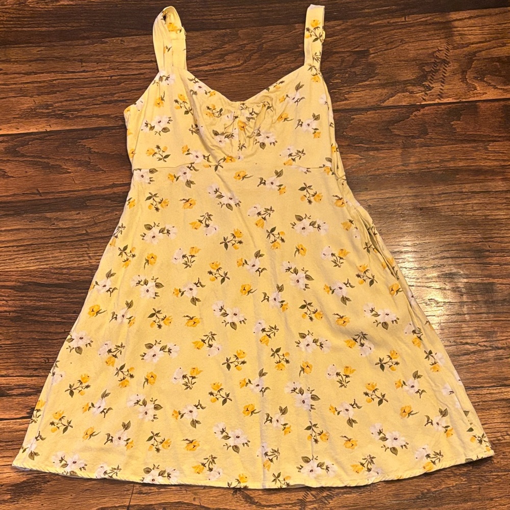 Old Navy Yellow Floral Dress